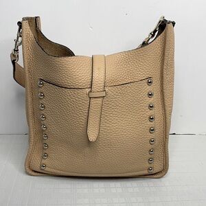 Rebecca Minkoff pebbled leather feed bag.